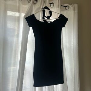 Black dress with a choker worn only once!!! Size Small